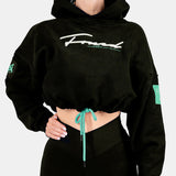 FOXED® RAZZLE DAZZLE CROPPED WOMEN HOODIE MINT