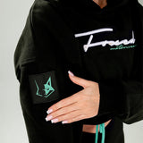 FOXED® RAZZLE DAZZLE CROPPED WOMEN HOODIE MINT
