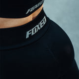 FOXED® OPHELIA RIBBED SEAMLESS SHORTS BLACK