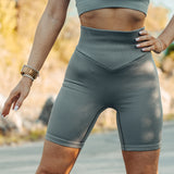 FOXED® OPHELIA RIBBED SEAMLESS SHORTS DARK TAUPE