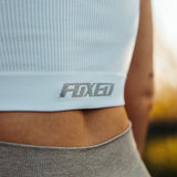 FOXED® OPHELIA RIBBED SEAMLESS TANK TOP WHITE