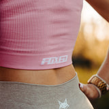 FOXED® OPHELIA RIBBED SEAMLESS TANK TOP PINK
