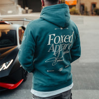 FOXED® DEDICATION PREMIUM UNISEX HOODIE PETROL
