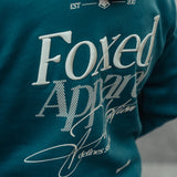 FOXED® DEDICATION PREMIUM UNISEX HOODIE PETROL
