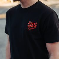 FOXED® DEDICATION REGULAR T-SHIRT UNISEX BLACK/RED