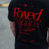 FOXED® DEDICATION REGULAR T-SHIRT UNISEX BLACK/RED