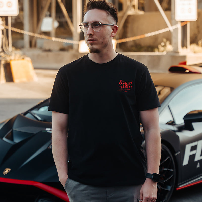 FOXED® DEDICATION REGULAR T-SHIRT UNISEX BLACK/RED