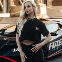 FOXED® DEDICATION CROPPED SHIRT BLACK/ROSE