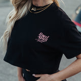 FOXED® DEDICATION CROPPED SHIRT BLACK/ROSE