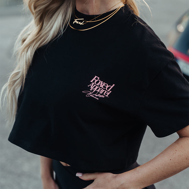 FOXED® DEDICATION CROPPED SHIRT BLACK/ROSE