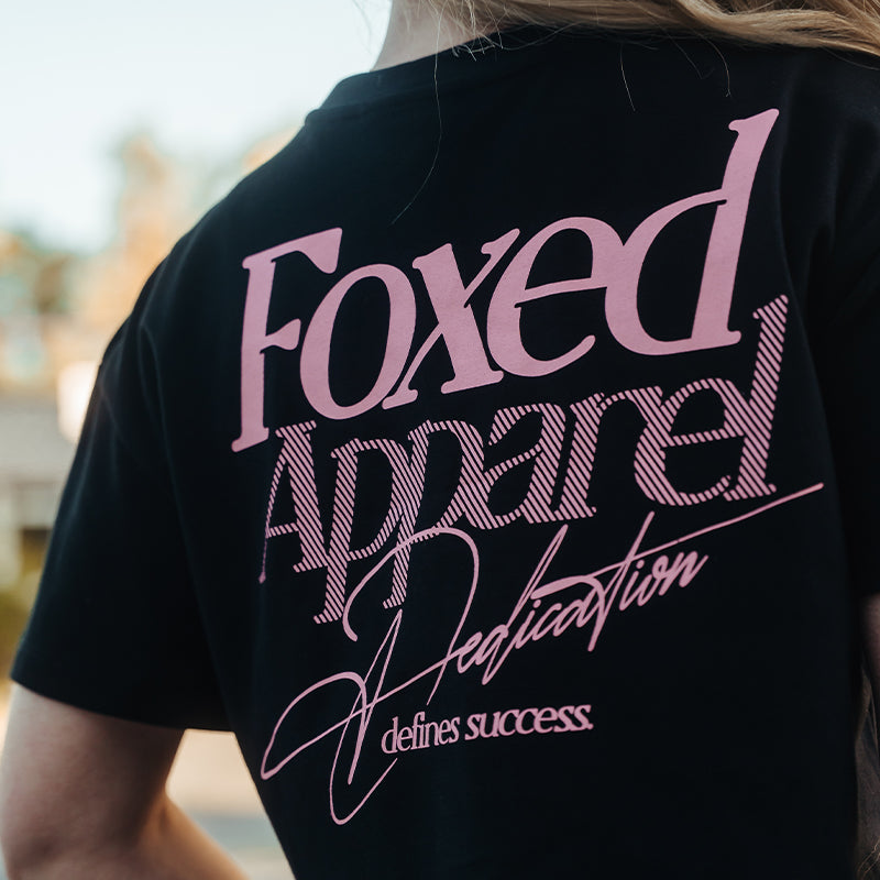FOXED® DEDICATION CROPPED SHIRT BLACK/ROSE