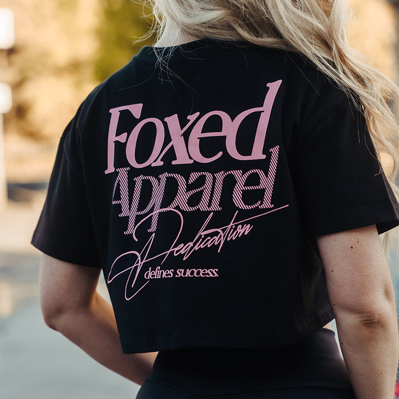 FOXED® DEDICATION CROPPED SHIRT BLACK/ROSE