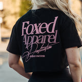FOXED® DEDICATION CROPPED SHIRT BLACK/ROSE