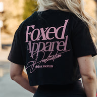 FOXED® DEDICATION CROPPED SHIRT BLACK/ROSE