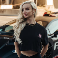 FOXED® DEDICATION CROPPED SHIRT BLACK/ROSE