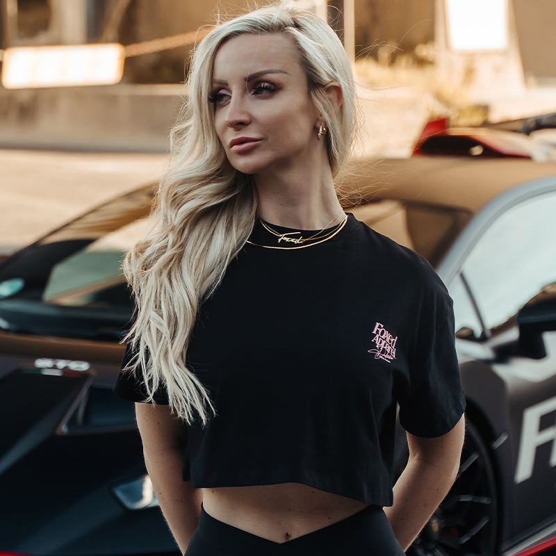 FOXED® DEDICATION CROPPED SHIRT BLACK/ROSE