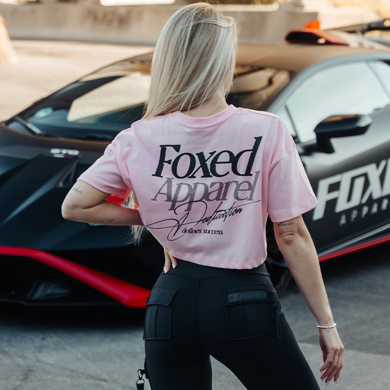 FOXED® DEDICATION CROPPED SHIRT ROSE/BLACK