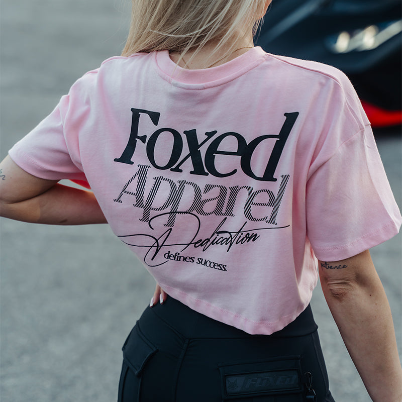FOXED® DEDICATION CROPPED SHIRT ROSE/BLACK