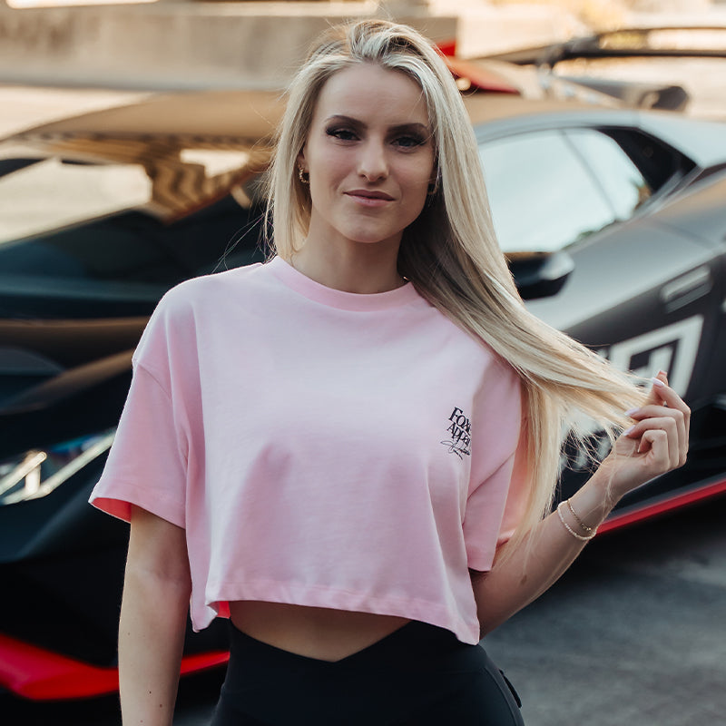 FOXED® DEDICATION CROPPED SHIRT ROSE/BLACK