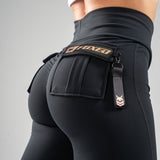 FOXED® CARGO 3-POCKET LEGGINGS ROSEGOLD GLITTER