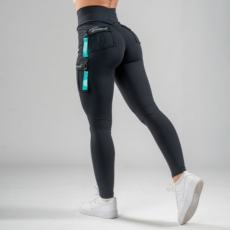 FOXED® CARGO 3-POCKET RAZZLE DAZZLE LEGGINGS MINT