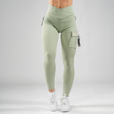 FOXED® CARGO 3-POCKET LEGGINGS KHAKI