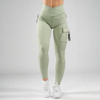 FOXED® CARGO 3-POCKET LEGGINGS KHAKI