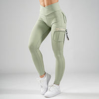 FOXED® CARGO 3-POCKET LEGGINGS KHAKI