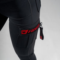 FOXED® CARGO 3-POCKET LEGGINGS RED