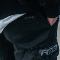 FOXED® CARGO PREMIUM PANTS UNISEX BLACK