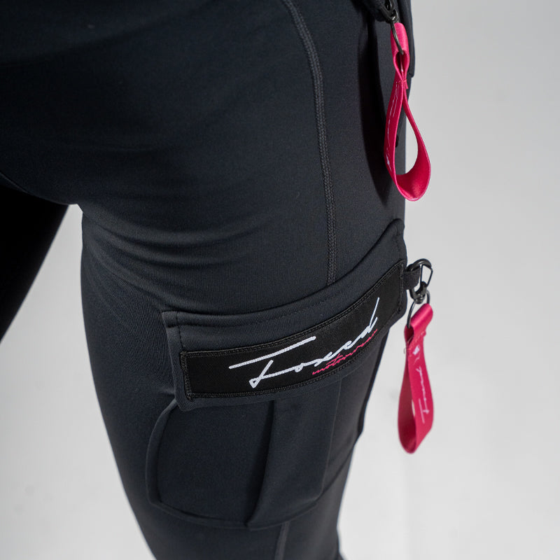 FOXED® CARGO 3-POCKET RAZZLE DAZZLE LEGGINGS PINK