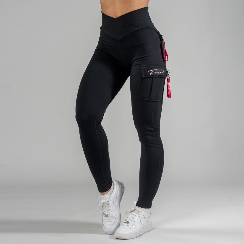 FOXED® CARGO 3-POCKET RAZZLE DAZZLE LEGGINGS PINK