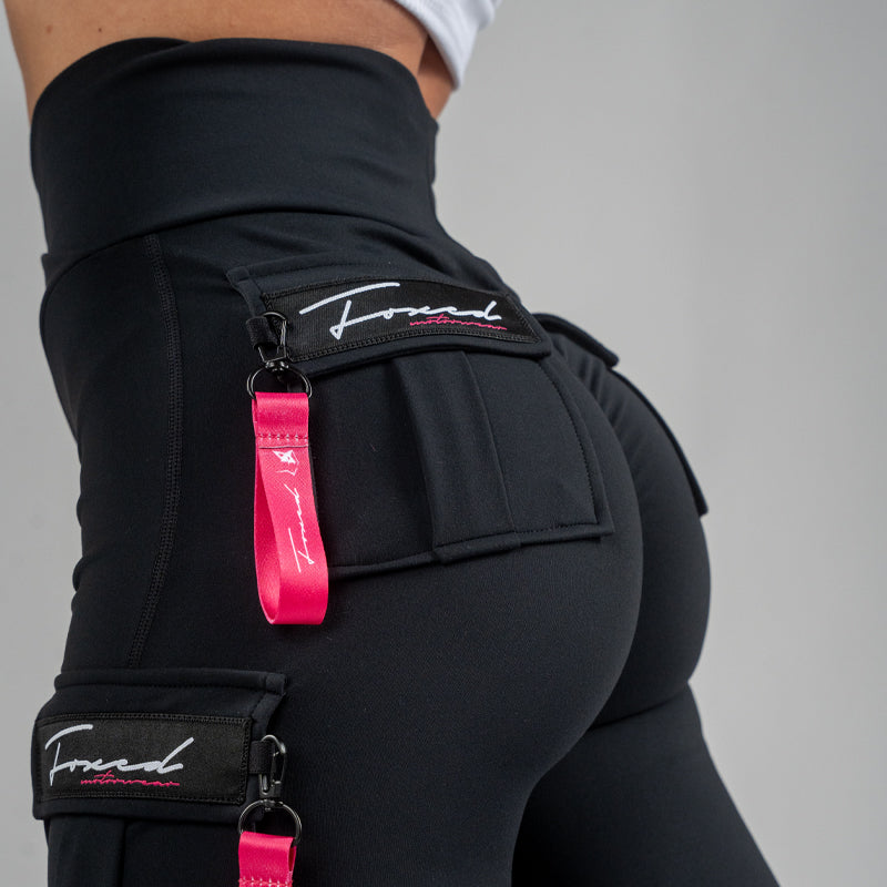 FOXED® CARGO 3-POCKET RAZZLE DAZZLE LEGGINGS PINK