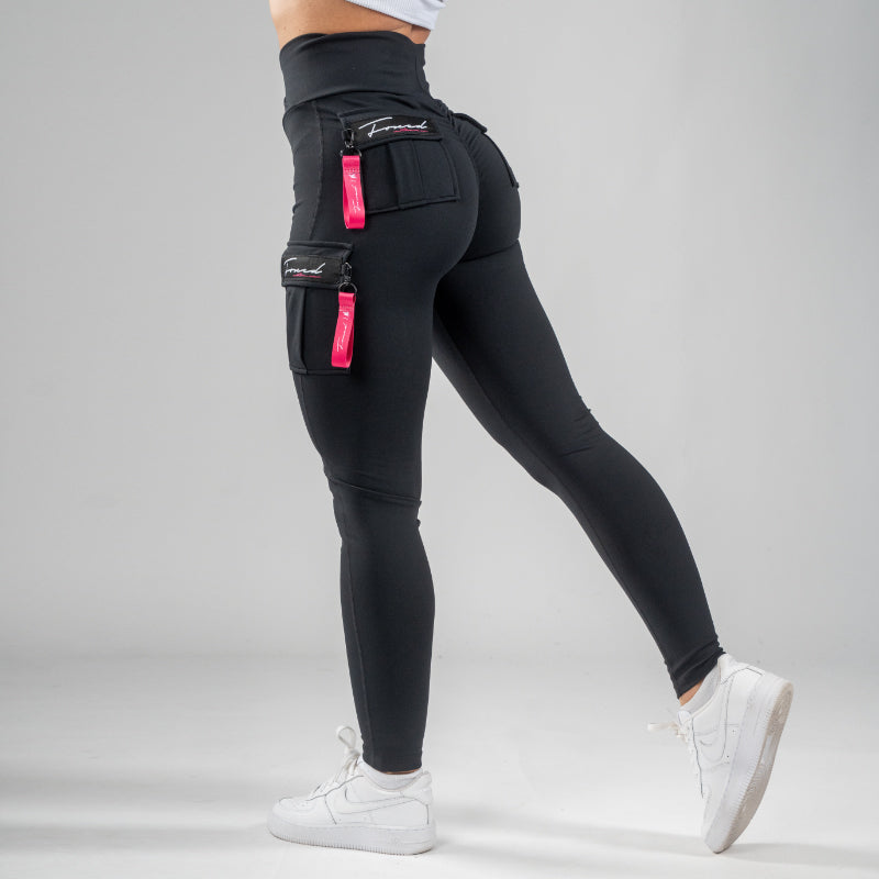 FOXED® CARGO 3-POCKET RAZZLE DAZZLE LEGGINGS PINK