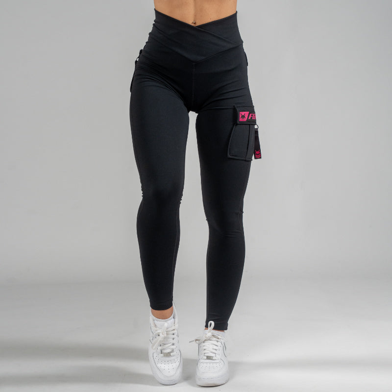 FOXED® CARGO 3-POCKET LEGGINGS PINK