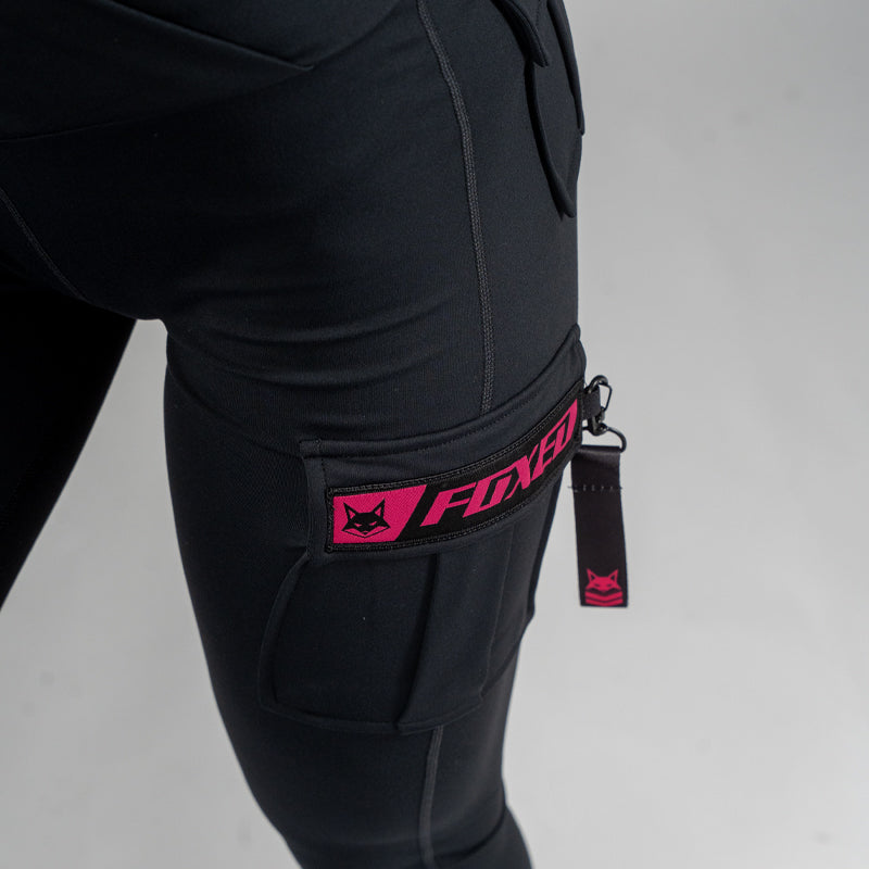 FOXED® CARGO 3-POCKET LEGGINGS PINK