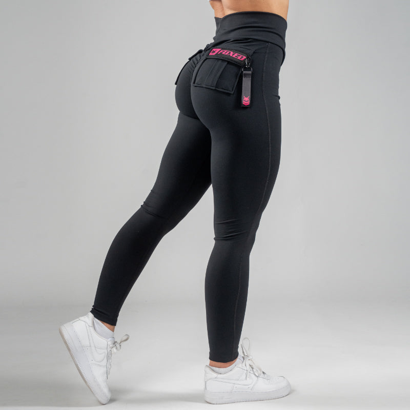 FOXED® CARGO 3-POCKET LEGGINGS PINK