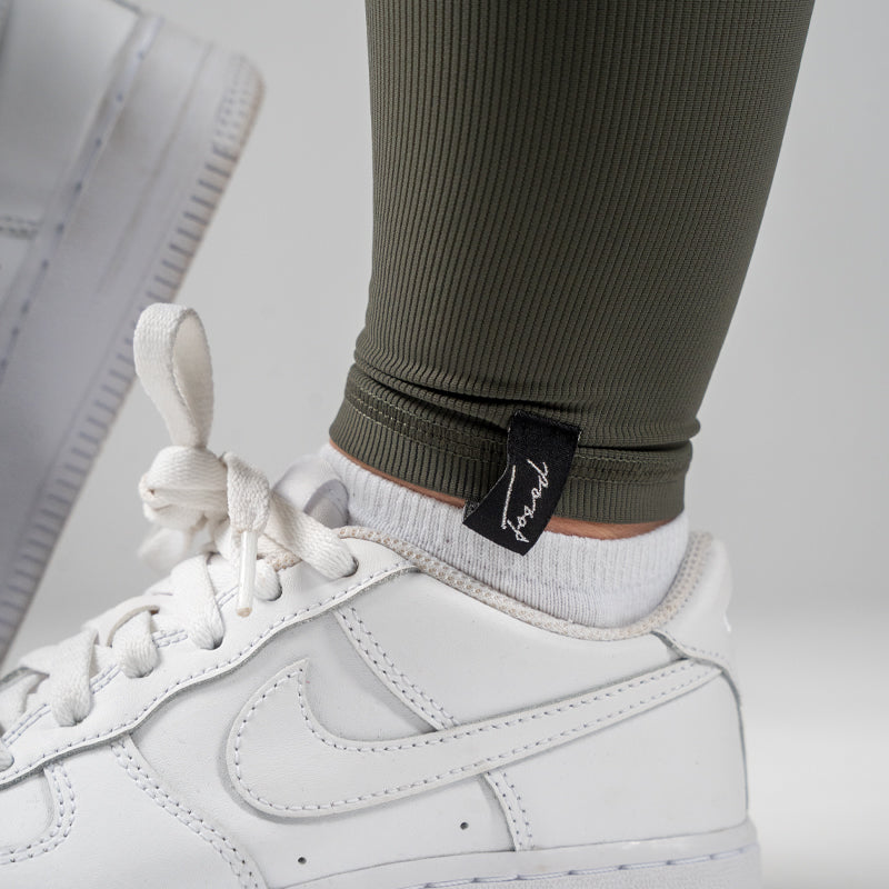 FOXED® LACED RIFFLE HIGHWAIST LEGGINGS DEEP GREEN