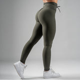 FOXED® LACED RIFFLE HIGHWAIST LEGGINGS DEEP GREEN