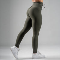 FOXED® LACED RIFFLE HIGHWAIST LEGGINGS DEEP GREEN