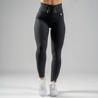 FOXED® LACED RIFFLE HIGHWAIST LEGGINGS BLACK