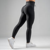 FOXED® LACED RIFFLE HIGHWAIST LEGGINGS BLACK