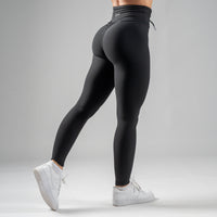 FOXED® LACED RIFFLE HIGHWAIST LEGGINGS BLACK