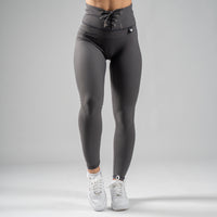 FOXED® LACED RIFFLE HIGHWAIST LEGGINGS ONYX GREY