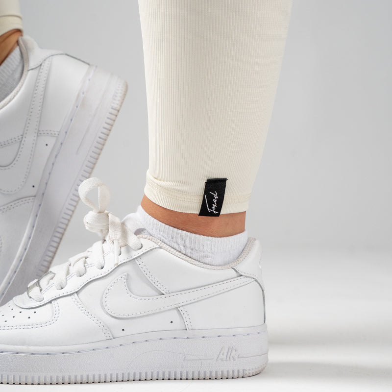 FOXED® LACED RIFFLE HIGHWAIST LEGGINGS OFF WHITE