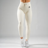 FOXED® LACED RIFFLE HIGHWAIST LEGGINGS OFF WHITE
