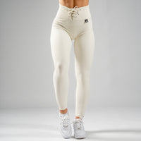 FOXED® LACED RIFFLE HIGHWAIST LEGGINGS OFF WHITE
