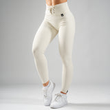 FOXED® LACED RIFFLE HIGHWAIST LEGGINGS OFF WHITE