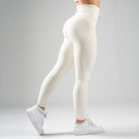FOXED® LACED RIFFLE HIGHWAIST LEGGINGS OFF WHITE