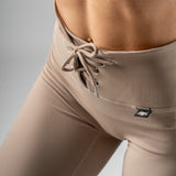 FOXED® LACED RIFFLE HIGHWAIST LEGGINGS MOCCA